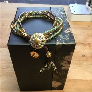 Hand made 4 strand Boho beaded bracelet